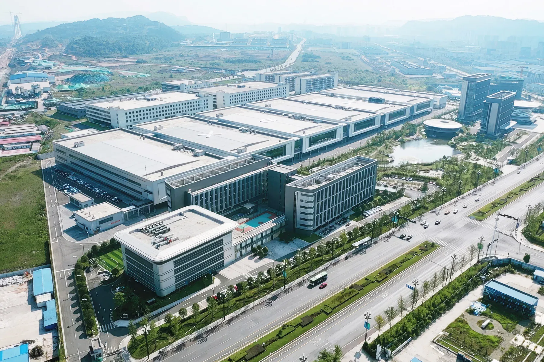 XGIMI Yibin manufacturing base aerial view