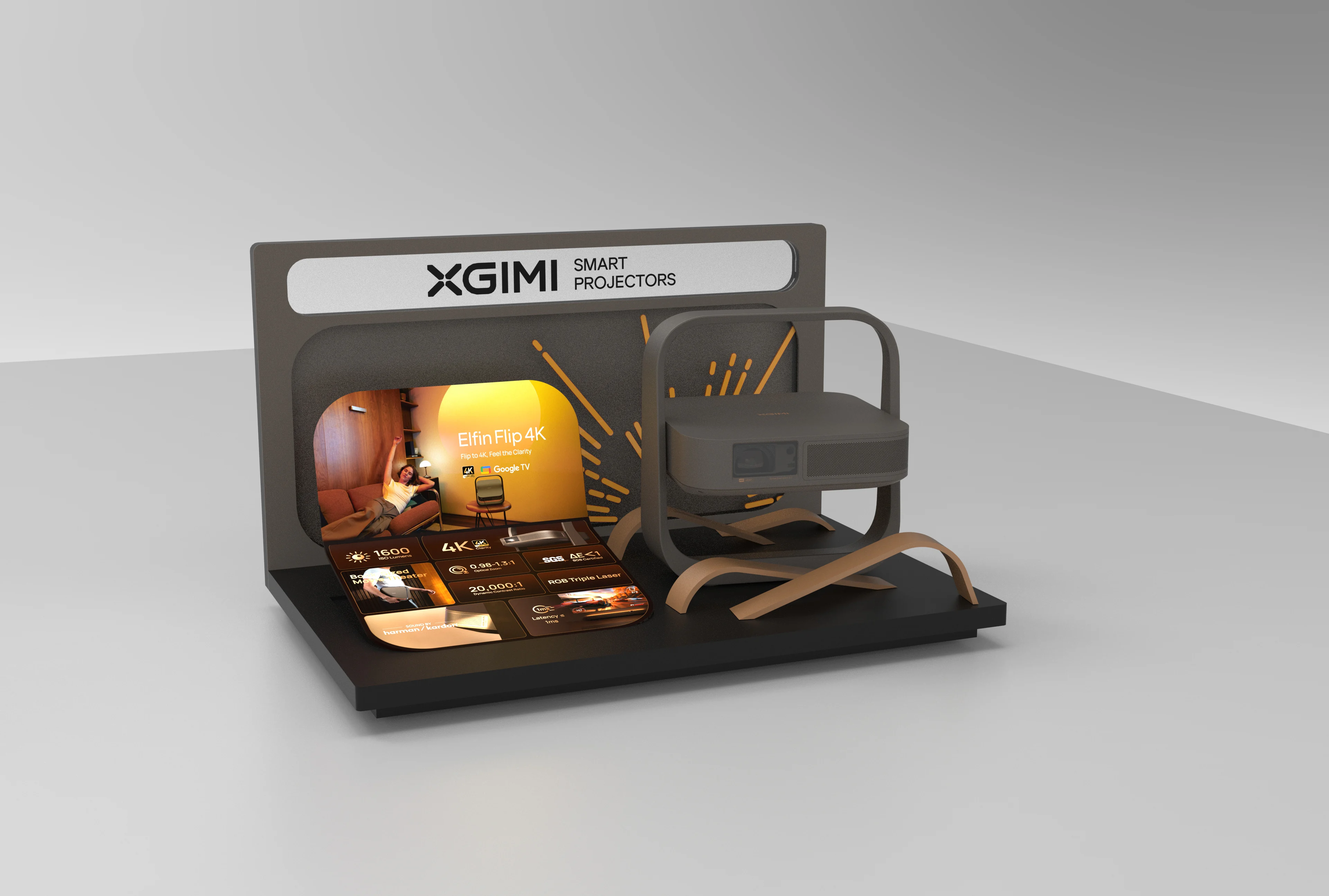 XGIMI Elfin Flip 4K Topper rendering