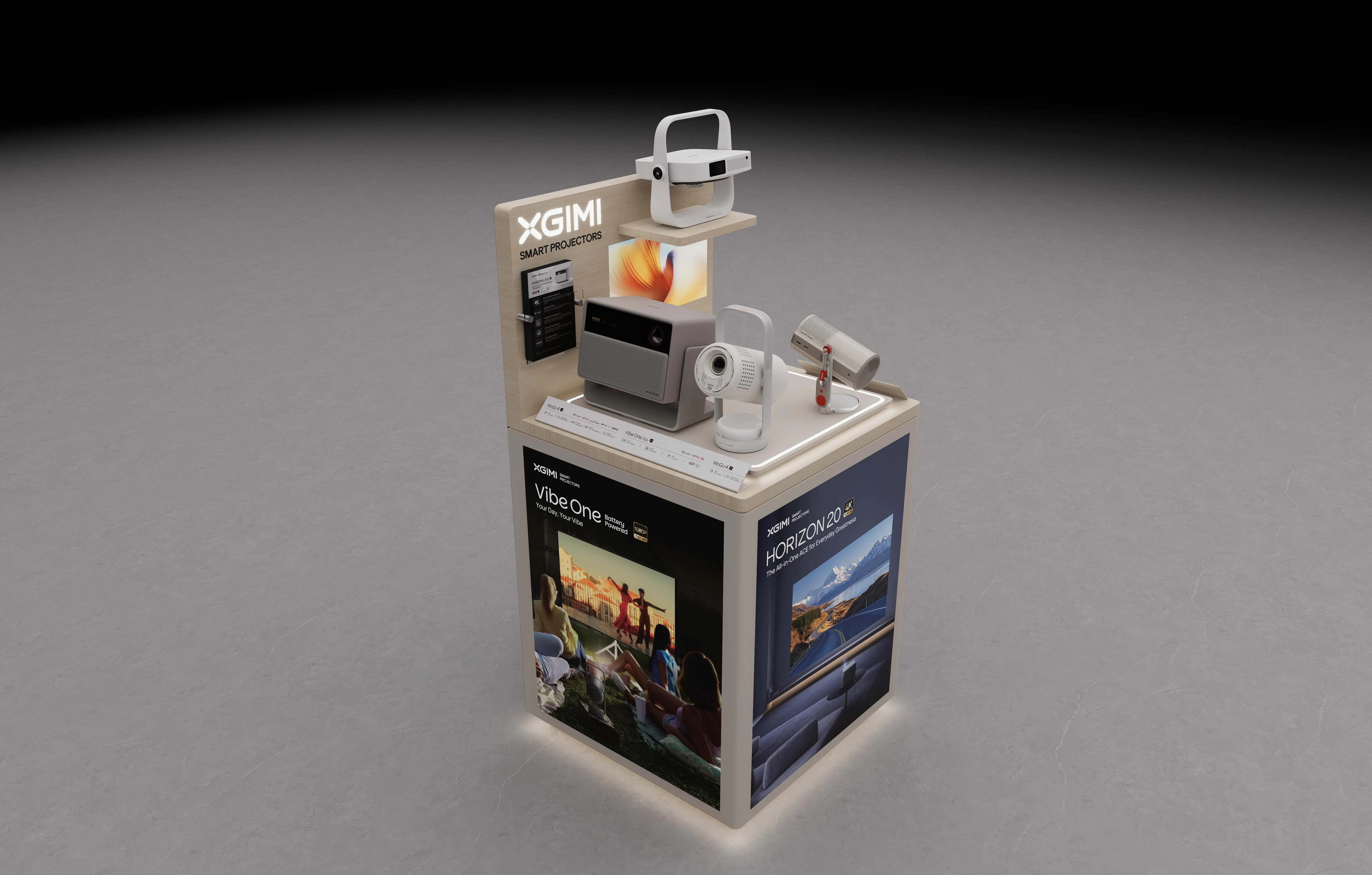 XGIMI 4 SKU POS rendering