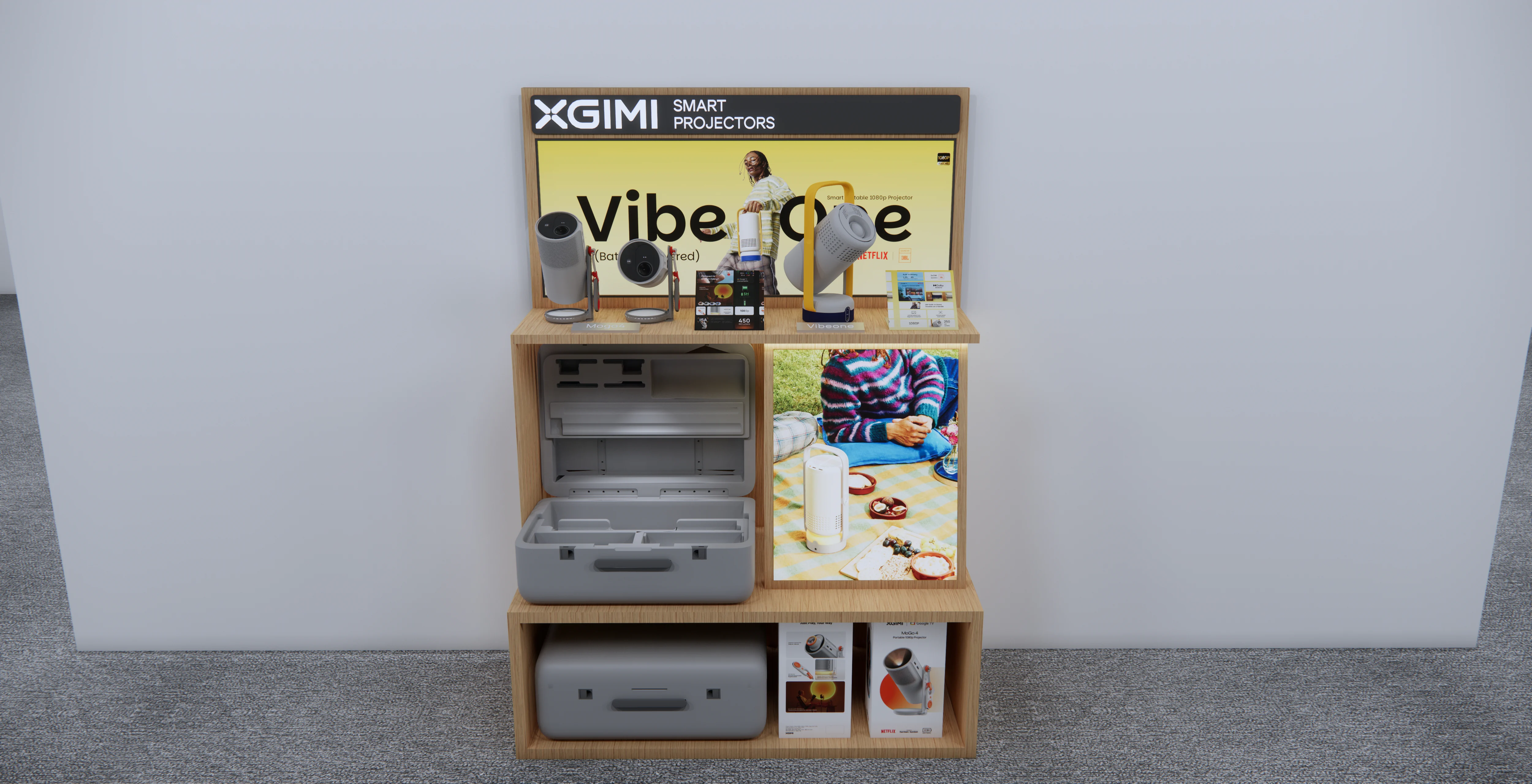 XGIMI Gondola Shelf POS rendering