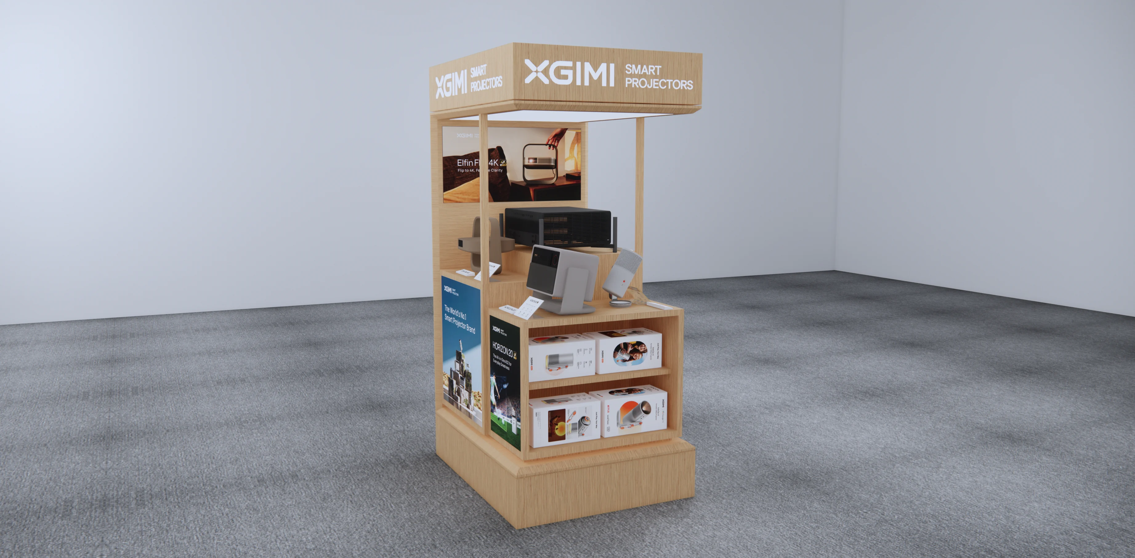 XGIMI Illuminated Logo POS rendering
