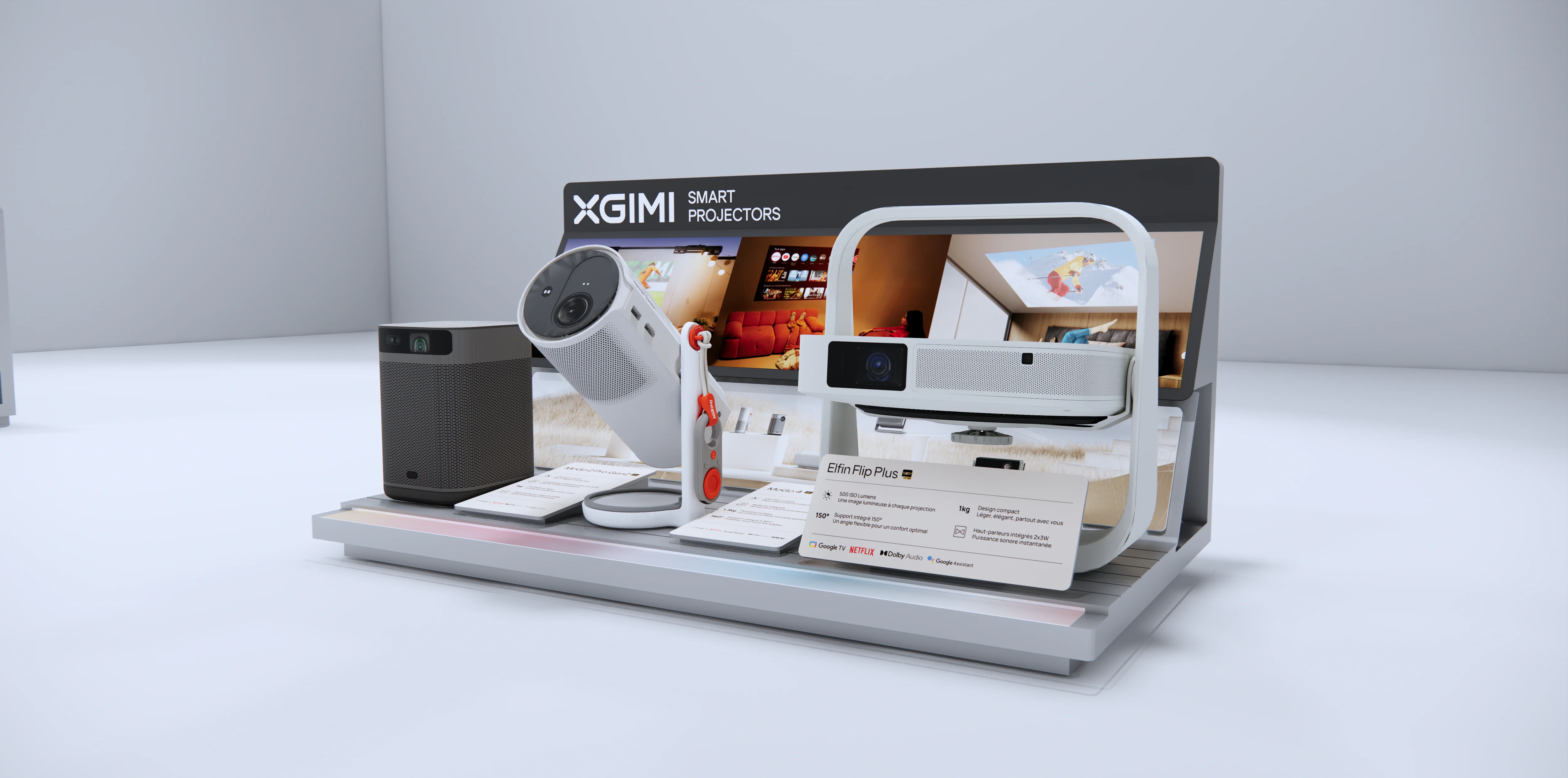 XGIMI 3 SKU Light Grey Color Topper rendering