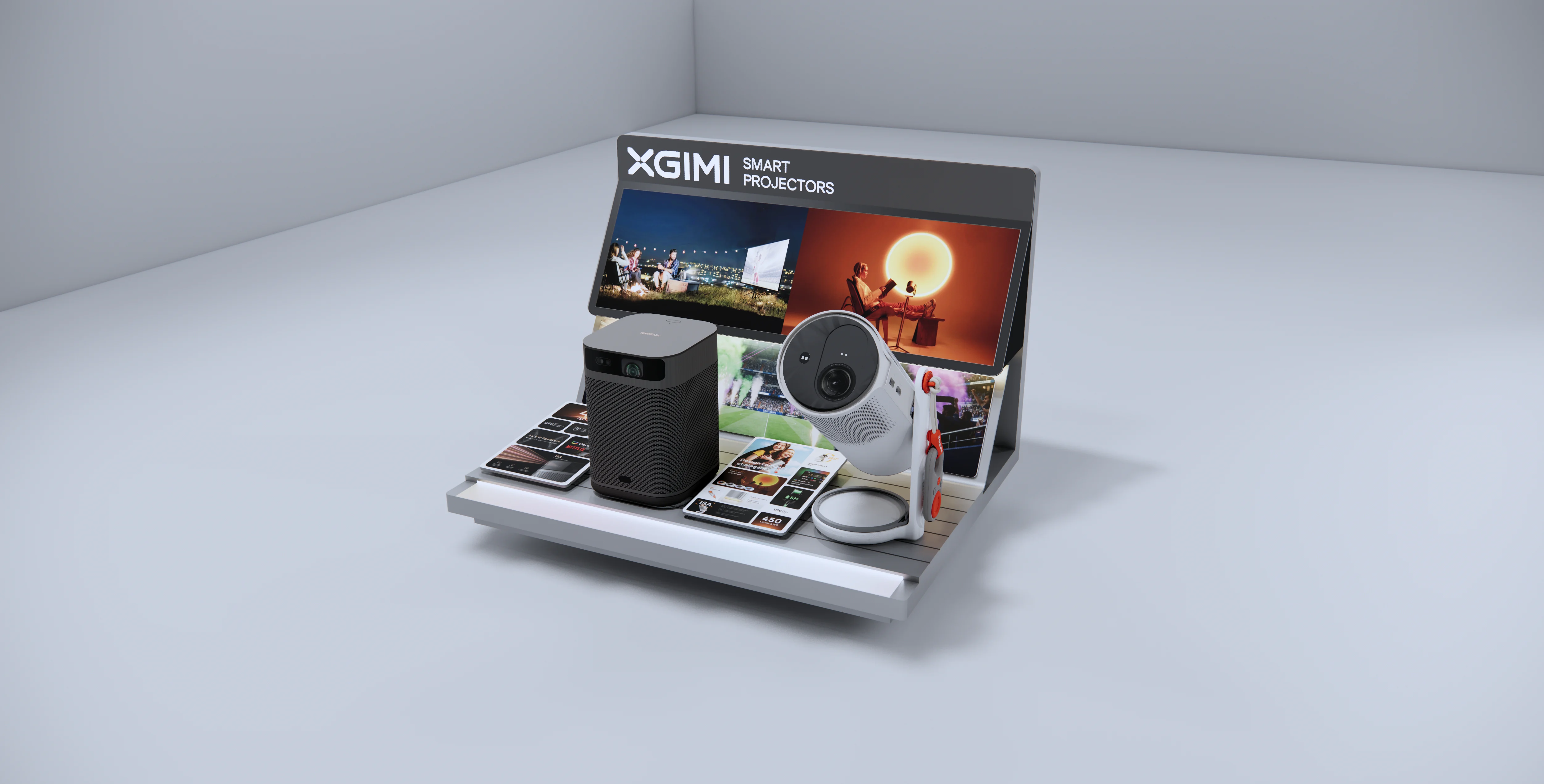 XGIMI 2 SKU Light Grey Color Topper rendering